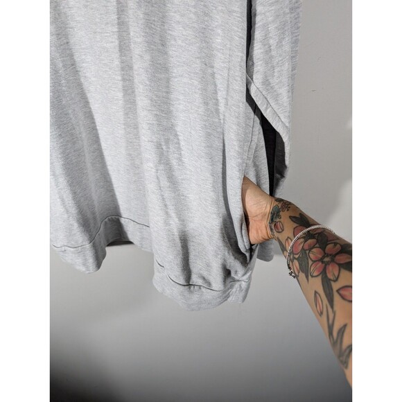 Aerie Womens Gray Long Sleeve Pullover Hoodie Sz L Oversized Casual Lounge Relax - Picture 5 of 7